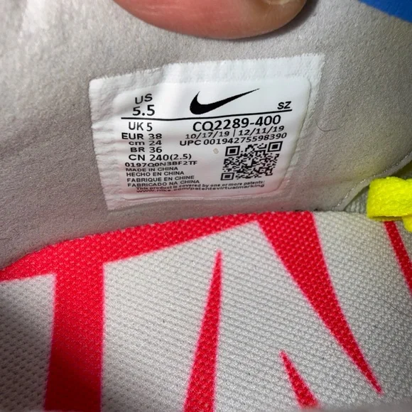 Size 5.5 - Undefeated x Nike Air Max 90 Pacific Blue, CQ2289-400, Clean, No Box - Picture 8 of 10